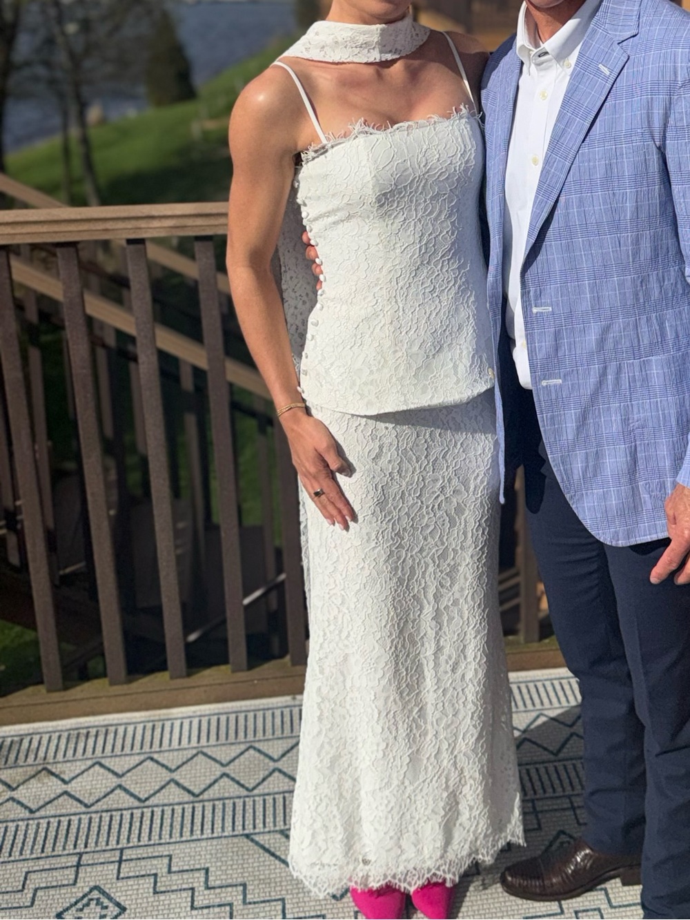 Mare Mare Top and Maxi Skirt Lace Set